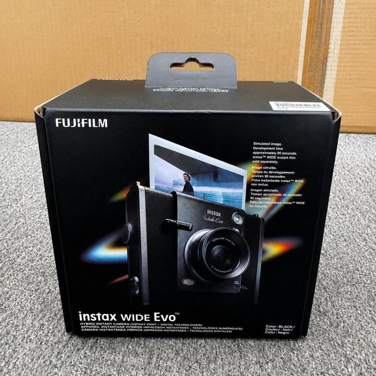 FUJIFILM instax WIDE Evo Hybrid Instant Camera – Black