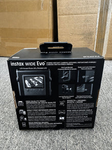 FUJIFILM instax WIDE Evo Hybrid Instant Camera – Black