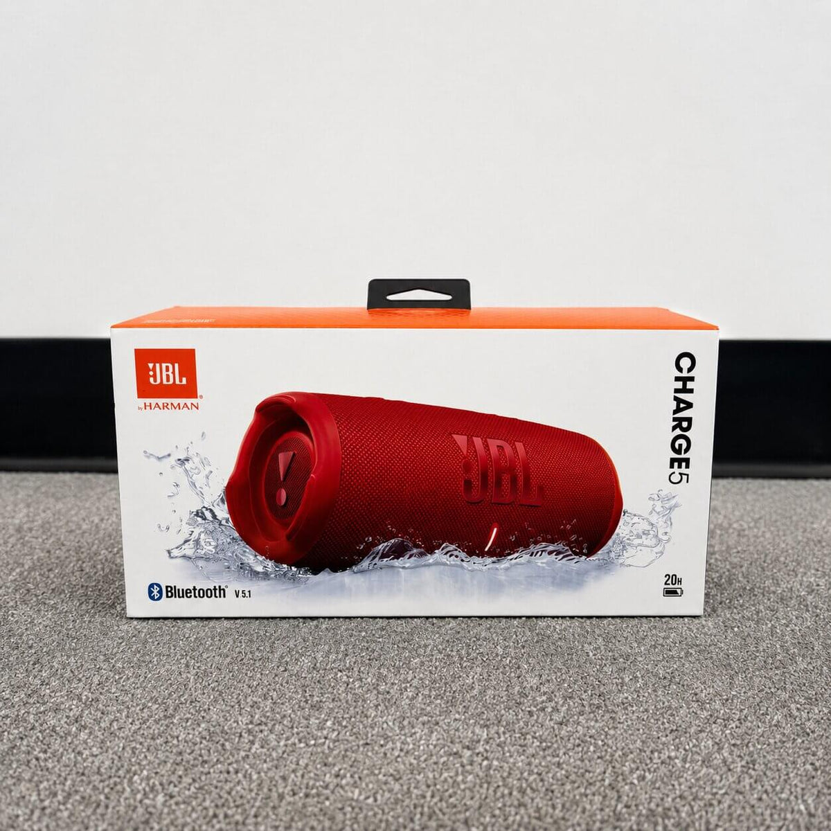 JBL Charge 5 Portable Waterproof Bluetooth Speaker - Red