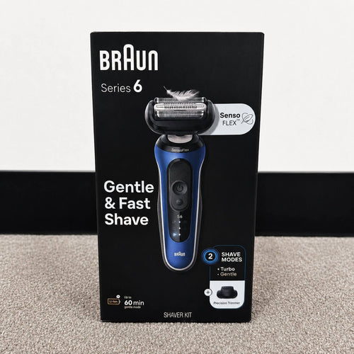 Braun Series 6 6120s Wet & Dry Electric Shaver with Precision Trimmer – Blue
