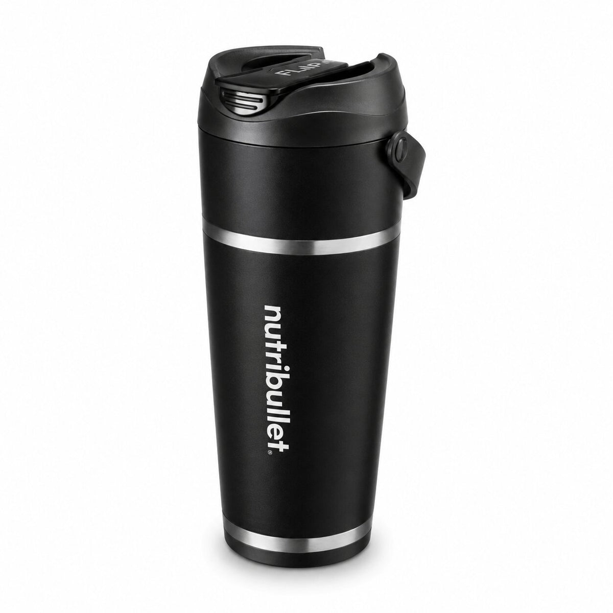 nutribullet Flip Insulated Portable Blender – Matte Black, 18 oz