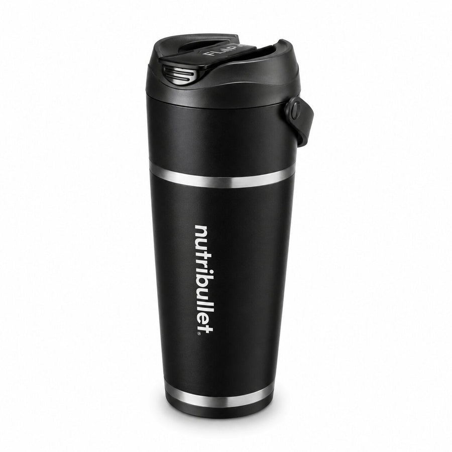 nutribullet Flip Insulated Portable Blender – Matte Black, 18 oz