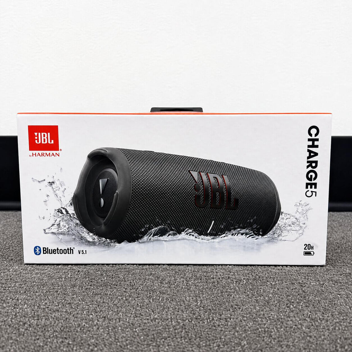 JBL Charge 5 Portable Waterproof Bluetooth Speaker with Powerbank - Grey