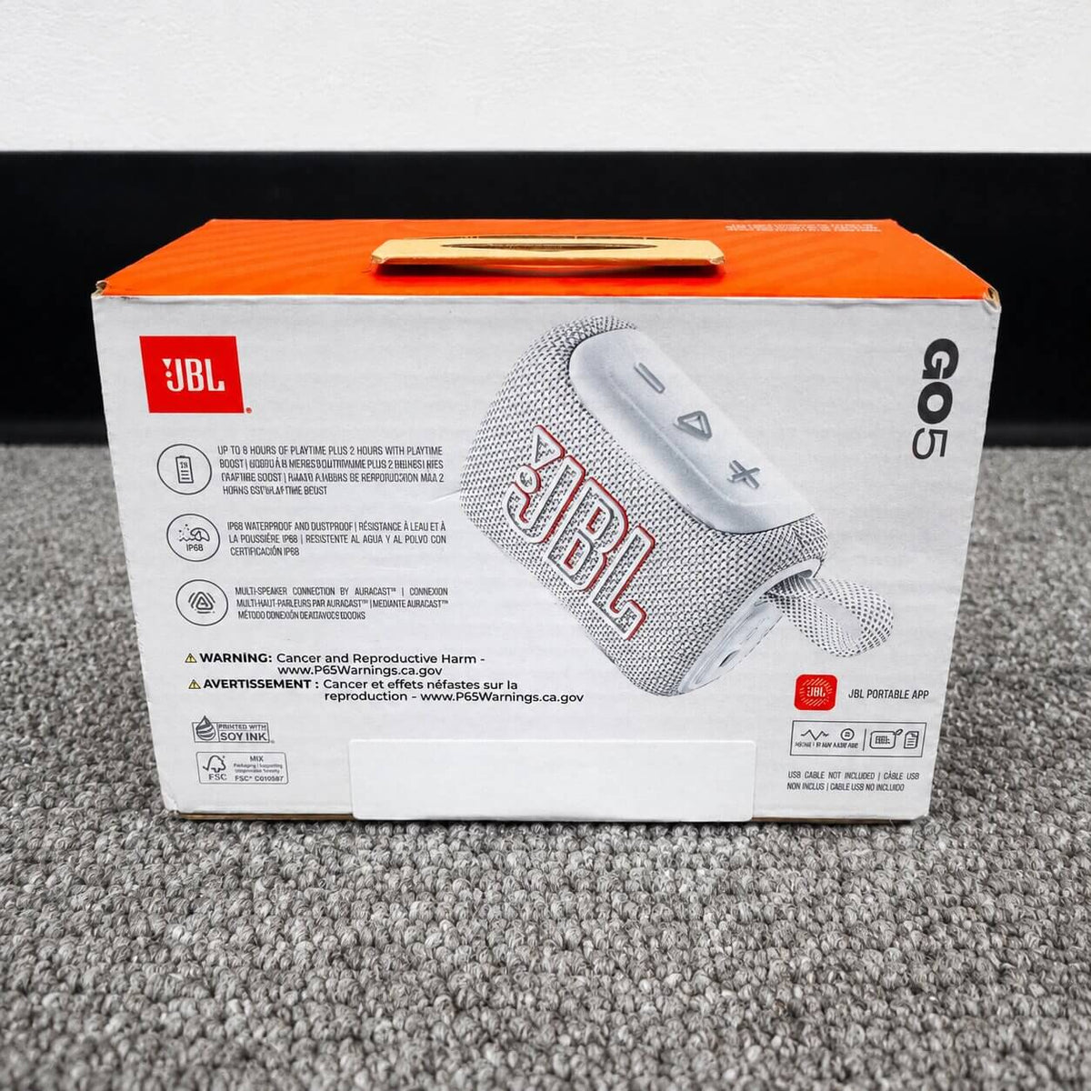 JBL Go 5 Portable Bluetooth Speaker – White