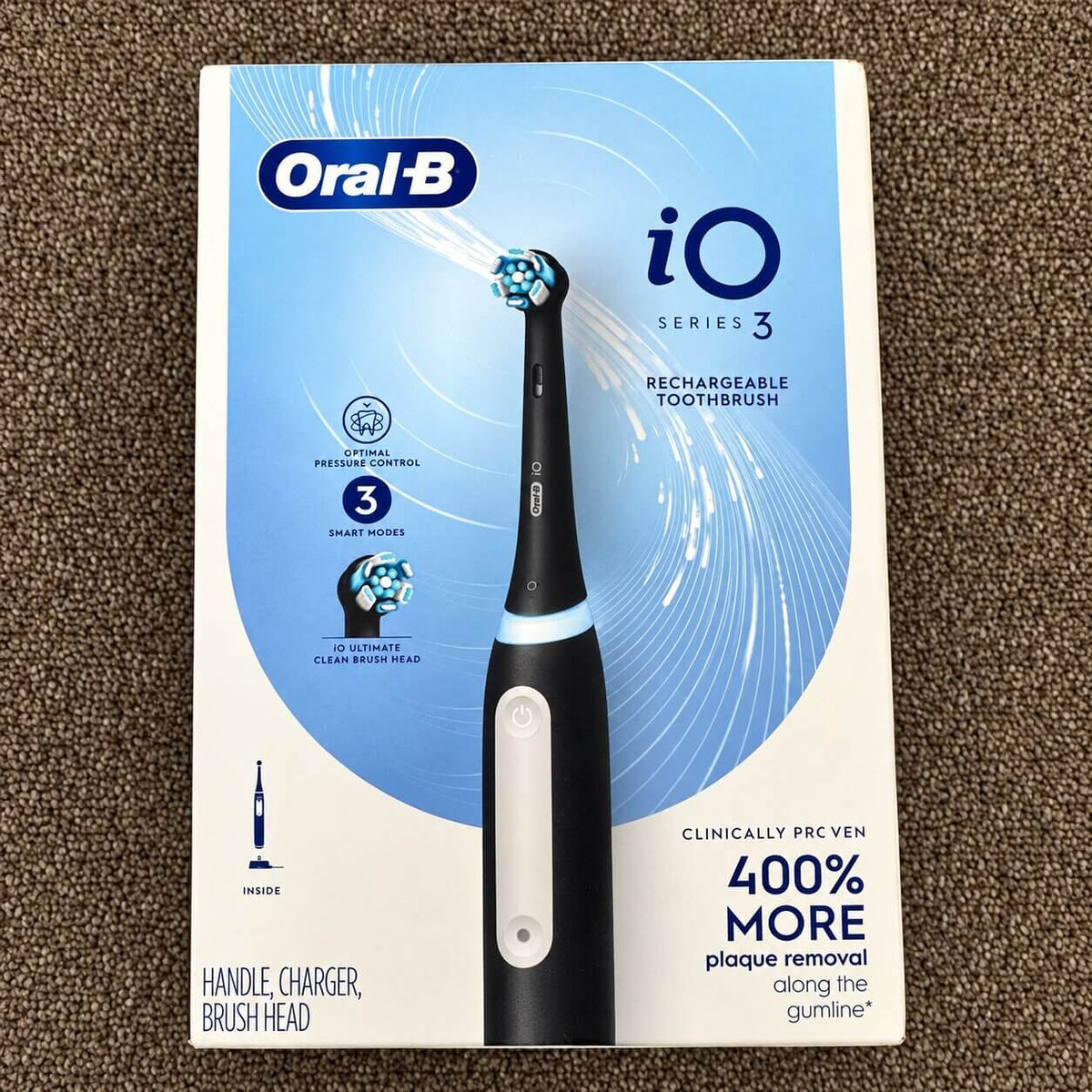 Oral-B iO Series 3 Rechargeable Electric Toothbrush – Matte Black