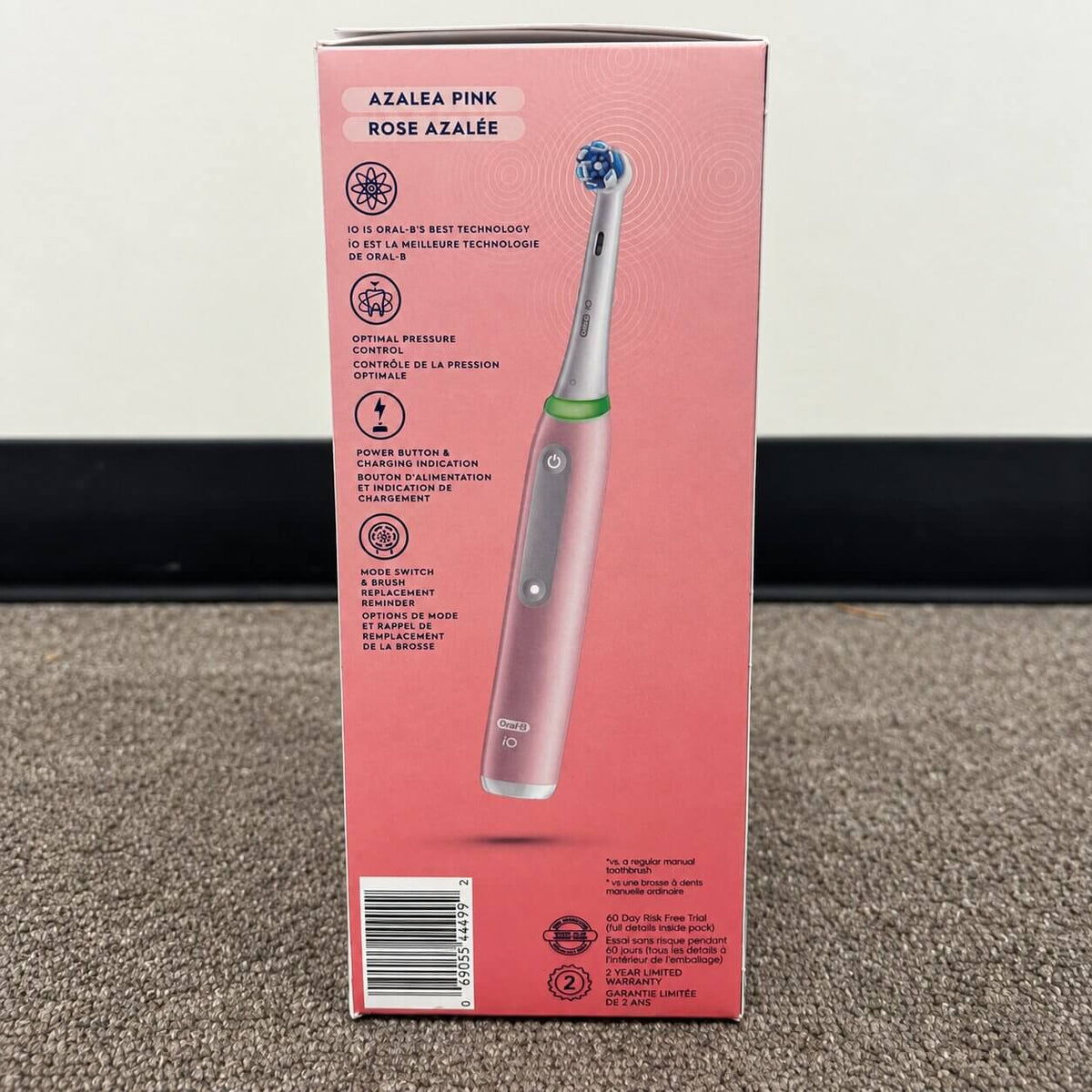 Oral-B iO Series 3 Rechargeable Electric Toothbrush – Azalea Pink