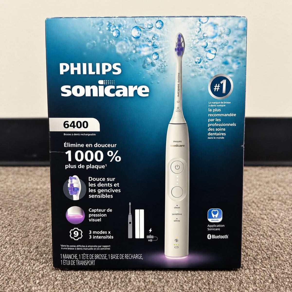 Philips Sonicare 6400 Rechargeable Electric Toothbrush – White