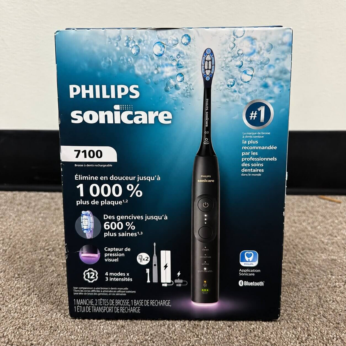 Philips Sonicare 7100 Rechargeable Electric Toothbrush – Black