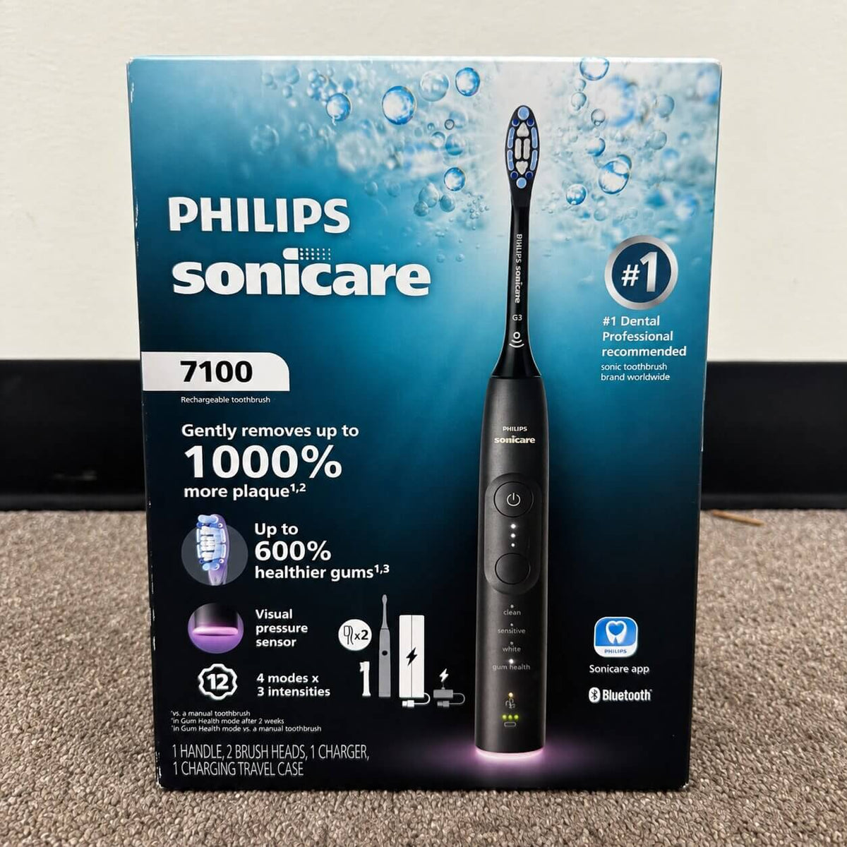 Philips Sonicare 7100 Rechargeable Electric Toothbrush – Black