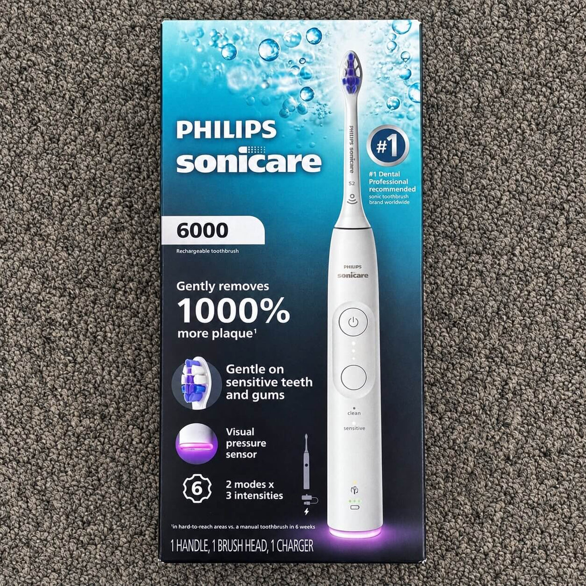 Philips Sonicare 6000 Rechargeable Electric Toothbrush – White