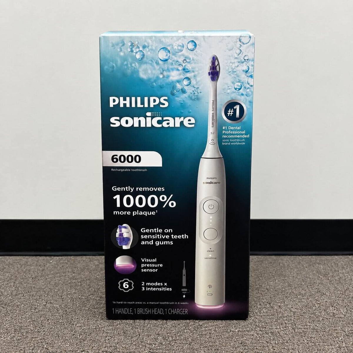 Philips Sonicare 6000 Rechargeable Electric Toothbrush – White
