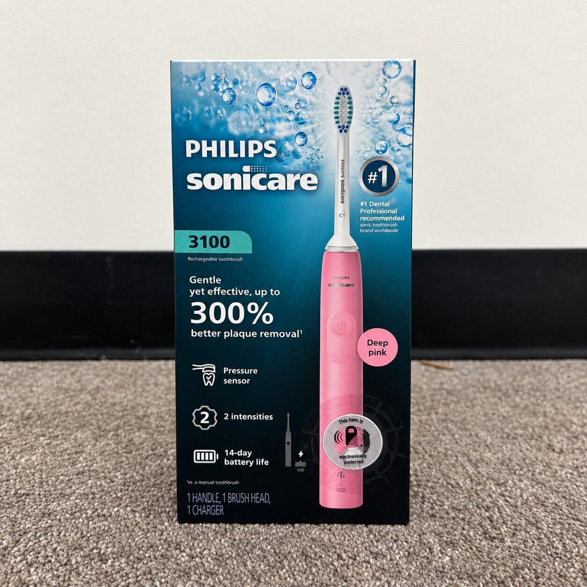 Philips Sonicare 3100 Rechargeable Electric Toothbrush – Deep Pink