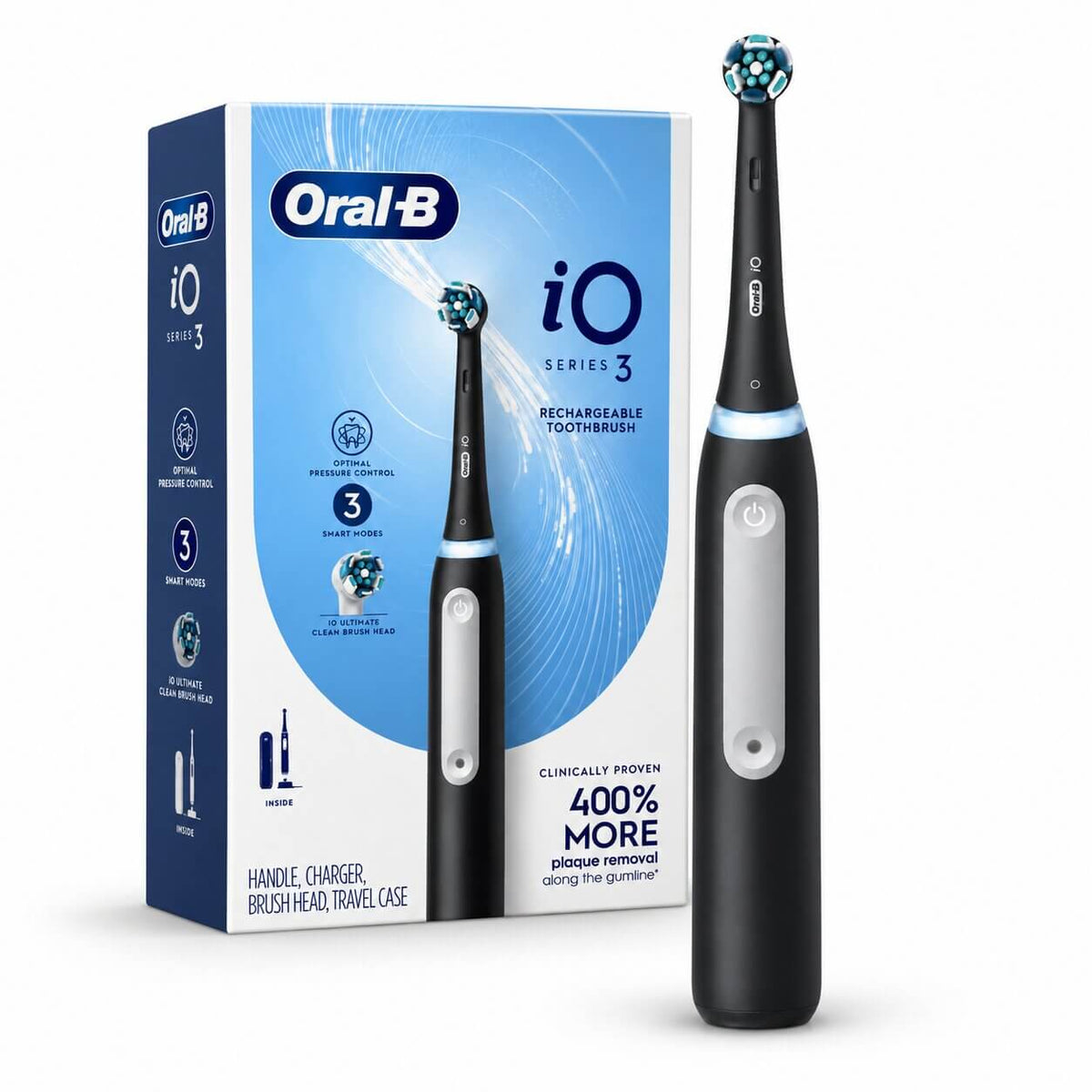 Oral-B iO Series 3 Rechargeable Electric Toothbrush – Matte Black