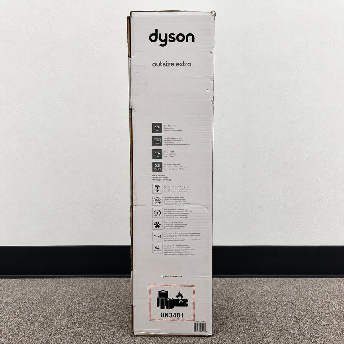 Dyson Outsize Extra Cordless Stick Vacuum– Nickel/Iron