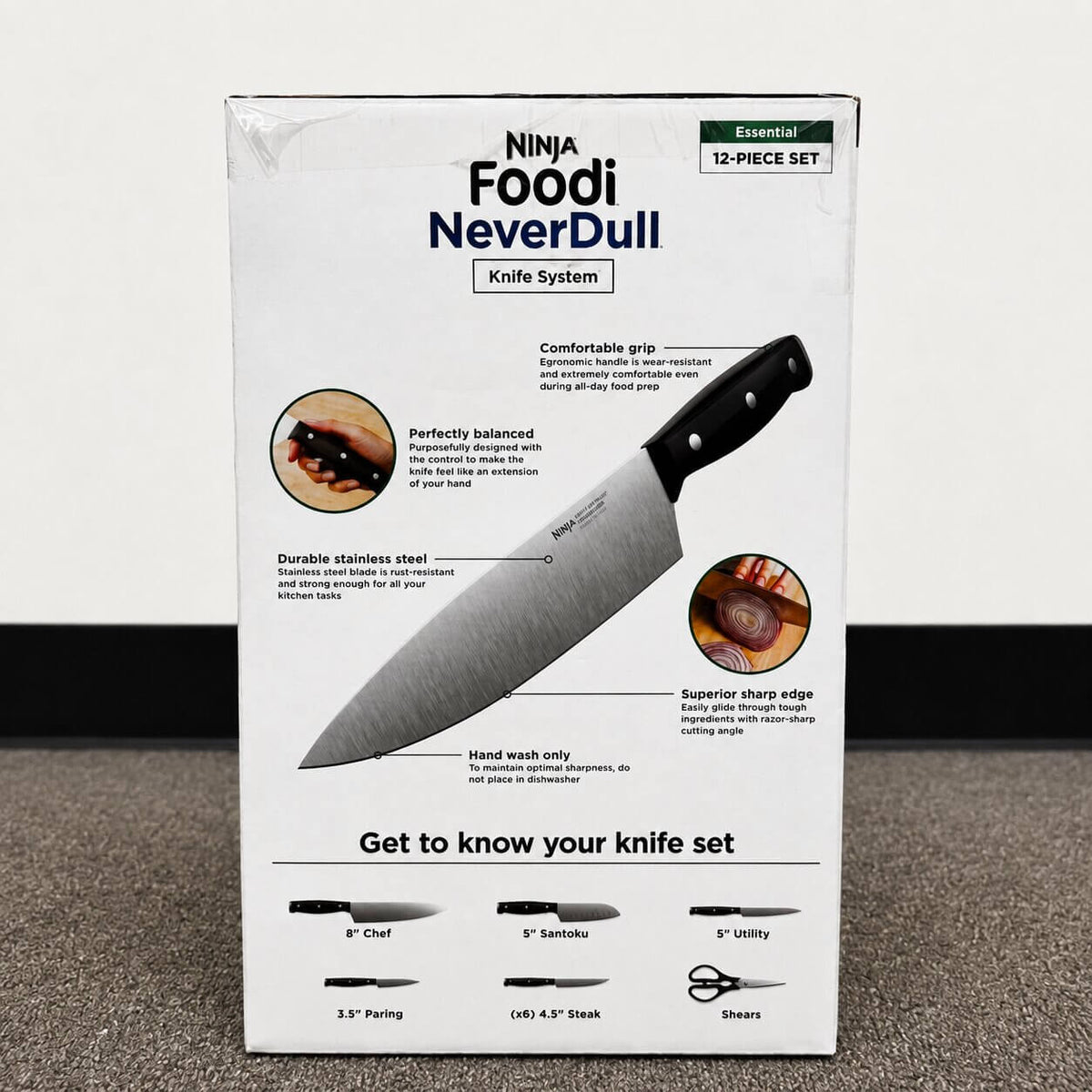Ninja Foodi NeverDull Essential 12-Piece Knife System-K12012