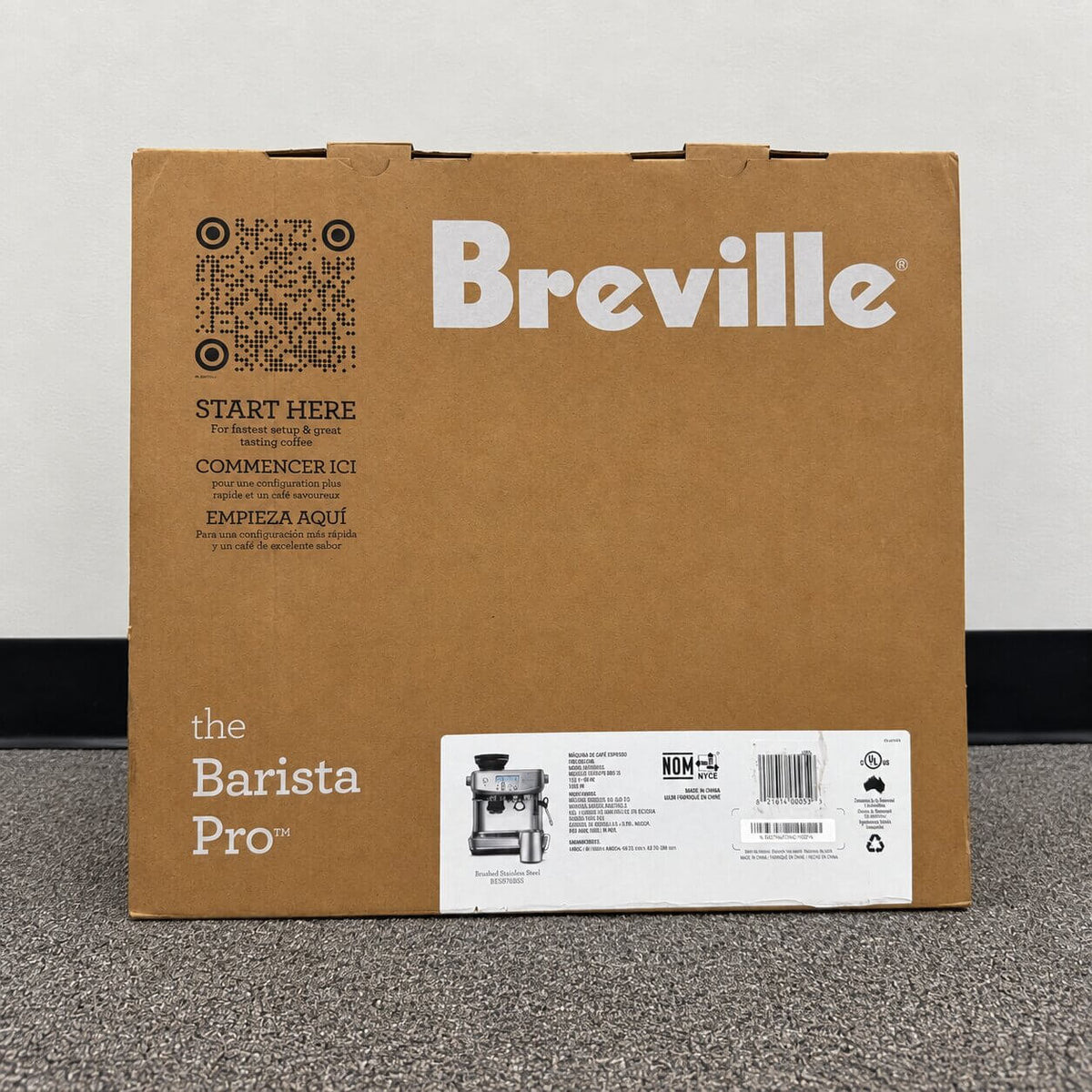 Breville Barista Pro BES878 Espresso Machine – Brushed Stainless Steel