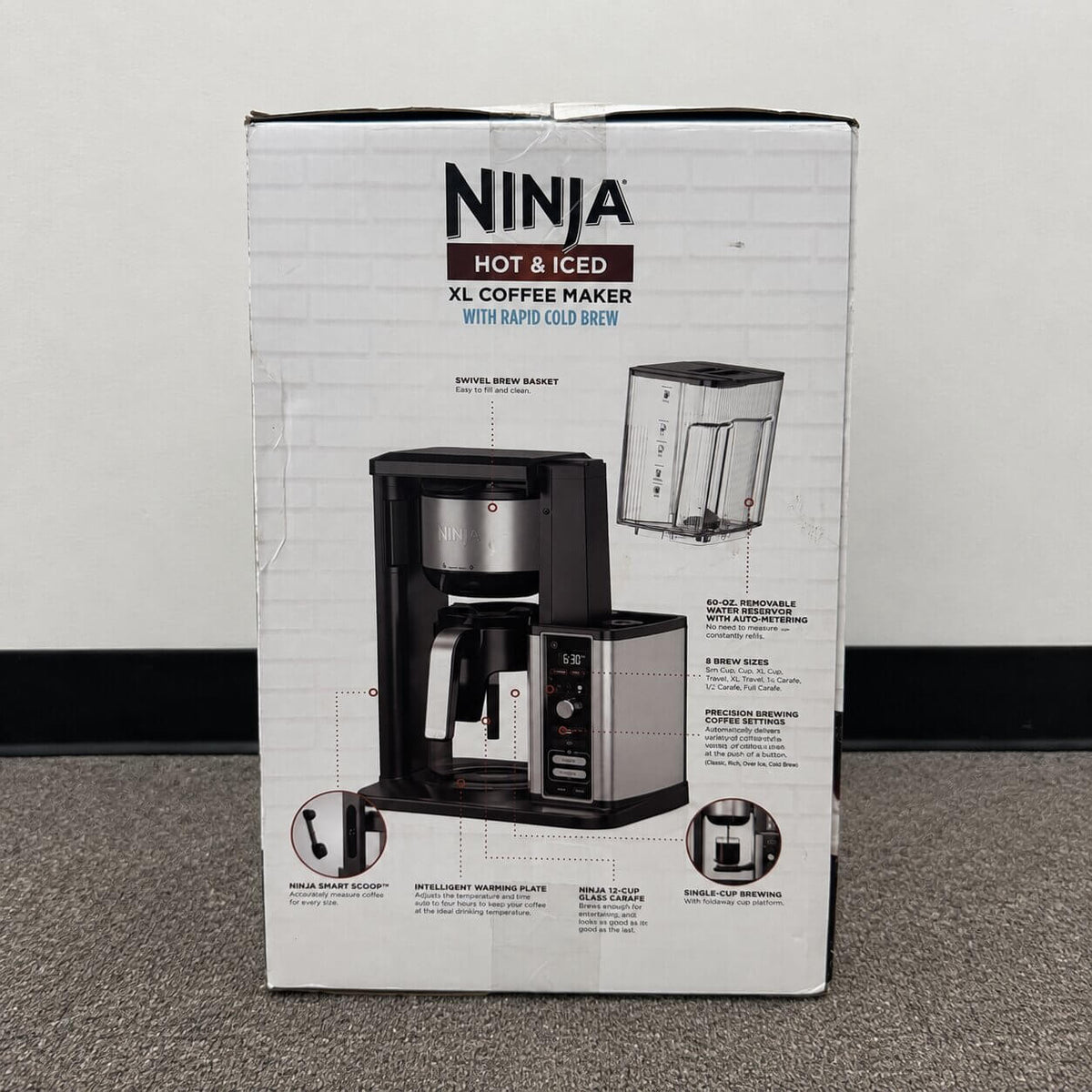 Ninja Hot & Iced XL Coffee Maker with Rapid Cold Brew CM371 – 12-Cup