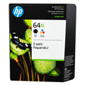 HP 64XL High Yield Original Ink Cartridges 2-Pack