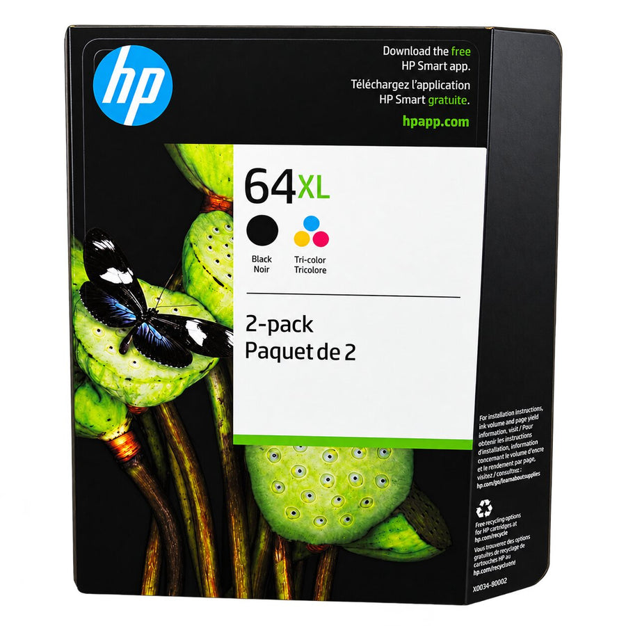 HP 64XL High Yield Original Ink Cartridges 2-Pack