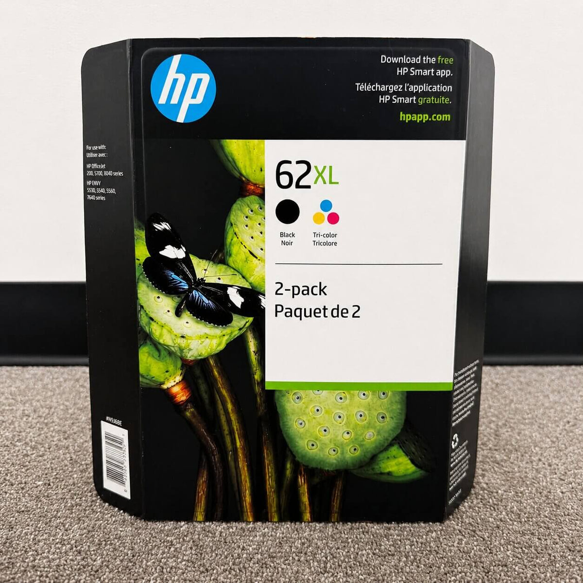 HP 62XL High Yield Original Ink Cartridges 2-Pack