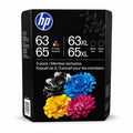 HP 63/65 Color + XL Black Original Ink Cartridge 3-Pack