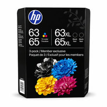 HP 63/65 Color + XL Black Original Ink Cartridge 3-Pack