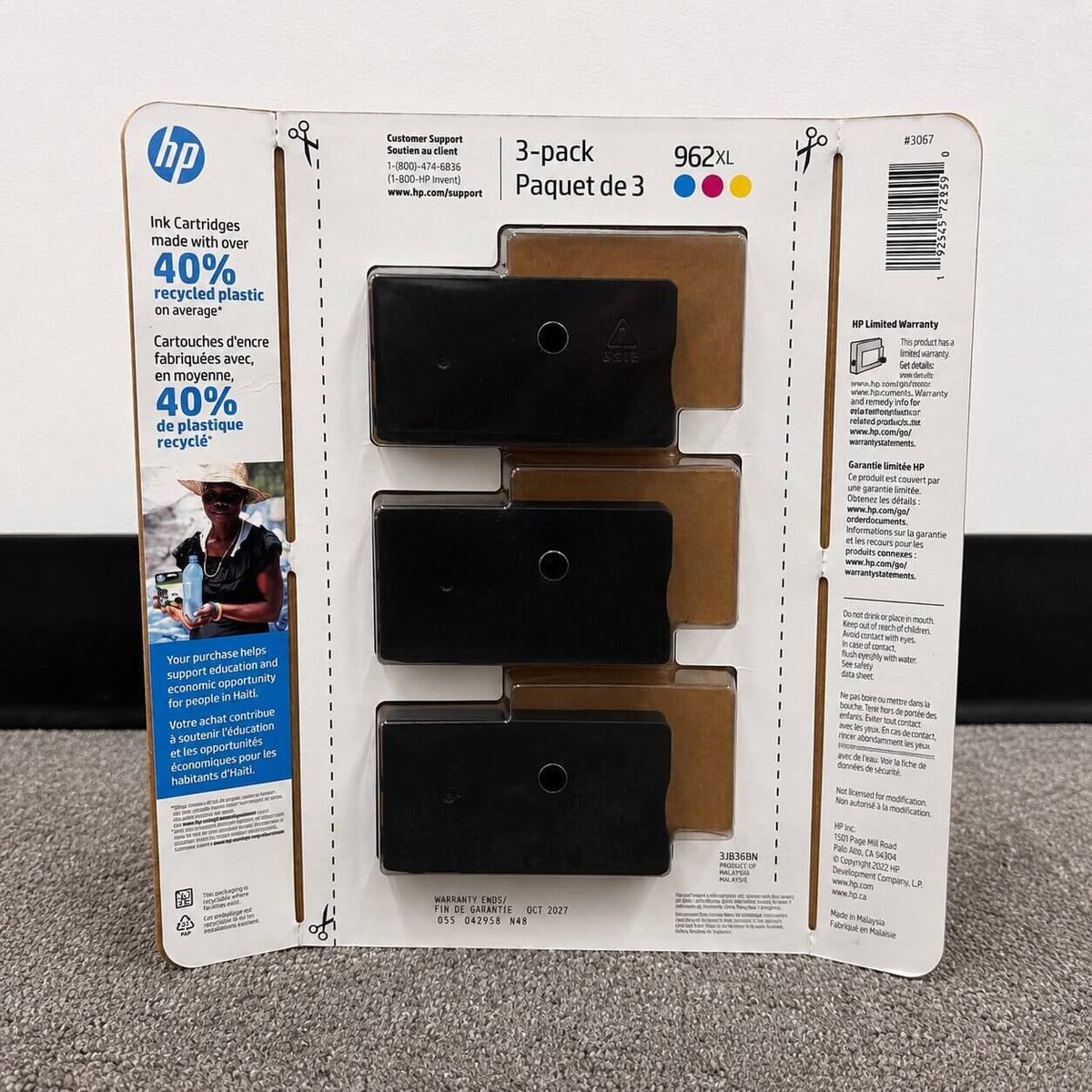 HP 962XL High Yield 3 Pack Cyan/Magenta/Yellow Original Ink