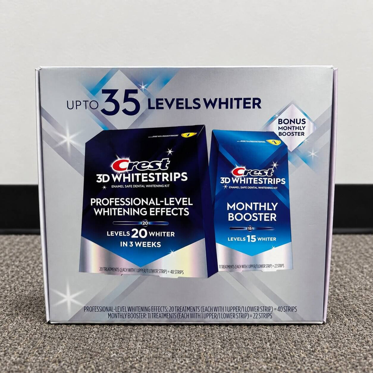 Crest 3DWhitestrips Professional-Level Whitening Effects