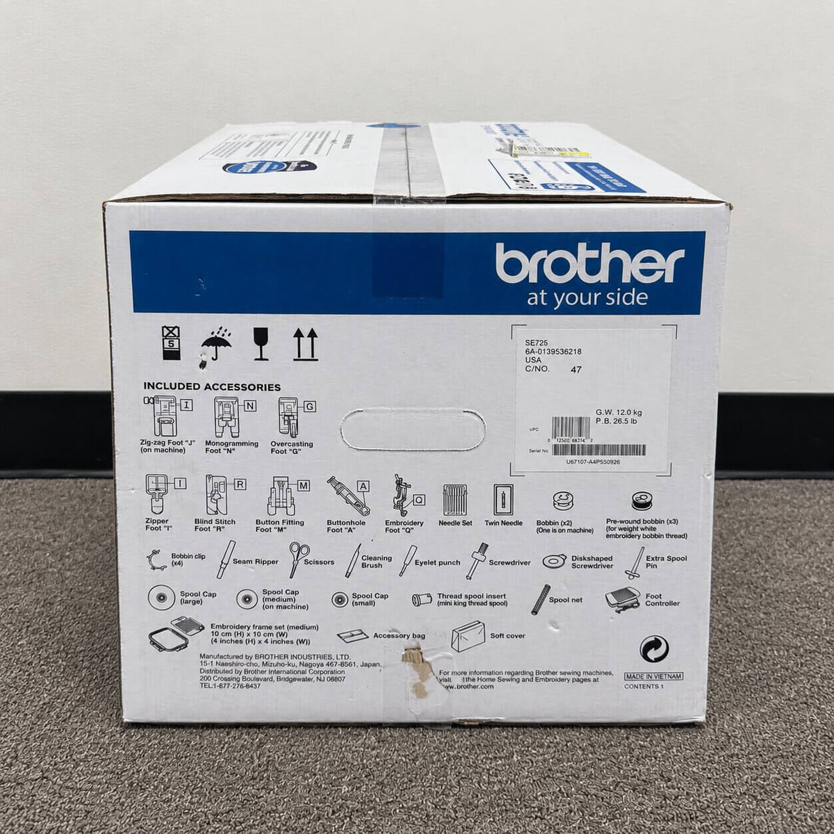 Brother SE725 Computerized Sewing & Embroidery Machine