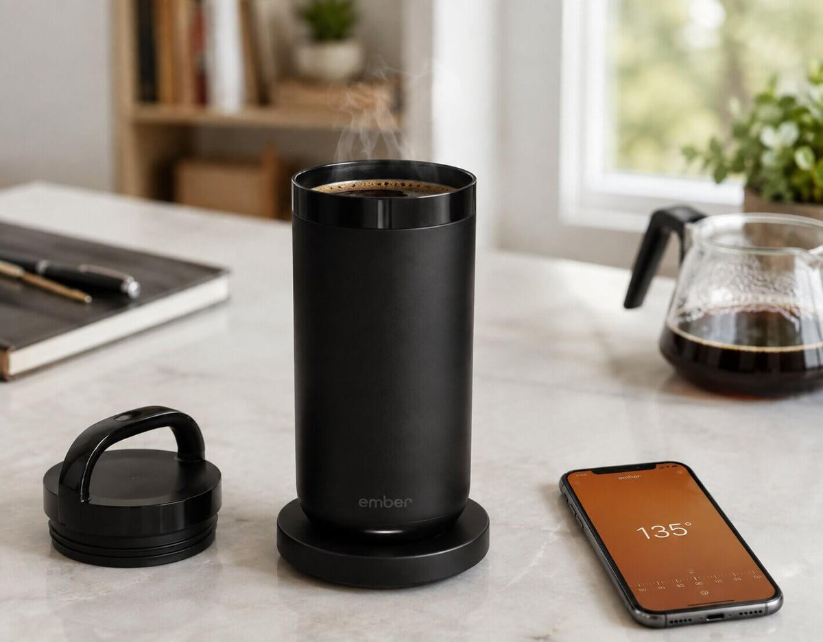 Ember Temperature Control Tumbler maintaining a precise drinking temperature