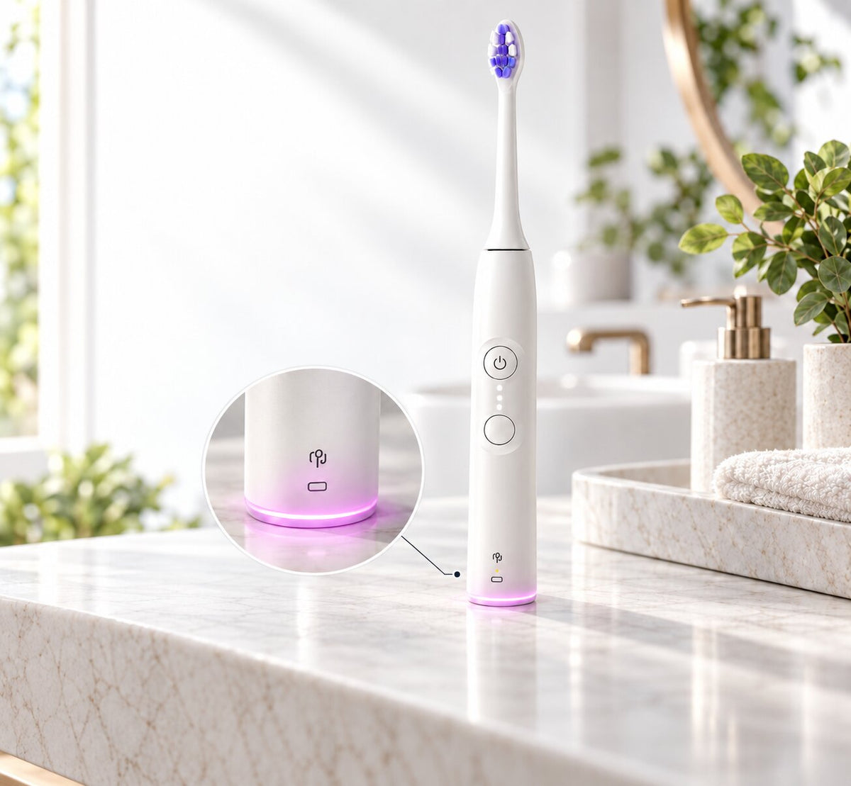 Philips Sonicare 6000 visual pressure sensor lighting up when brushing pressure is too high
