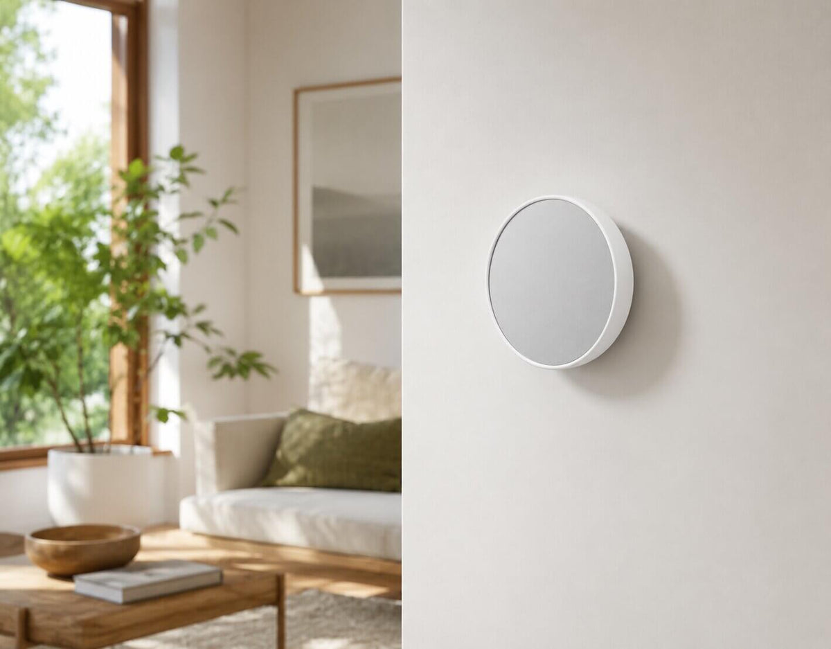Google Nest Thermostat automatically reducing energy use in a modern home
