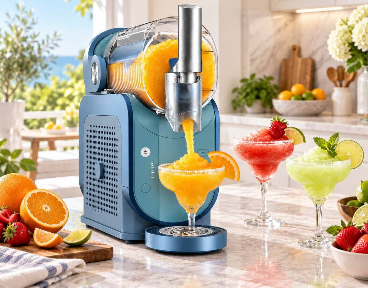 Ninja SLUSHi FS300 making a frozen drink without ice or blending