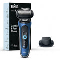Braun Series 6 6120s Wet & Dry Electric Shaver with Precision Trimmer – Blue