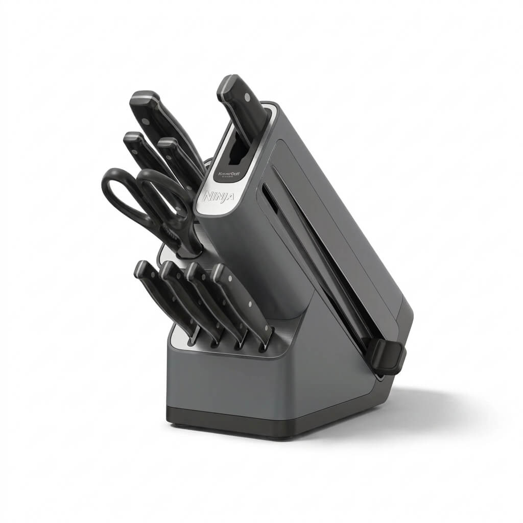 Ninja NeverDull Essential 10-Piece Knife Set with Built-in Sharpener